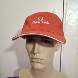 Omega  Red Cap osfm Logo Mens adjustable